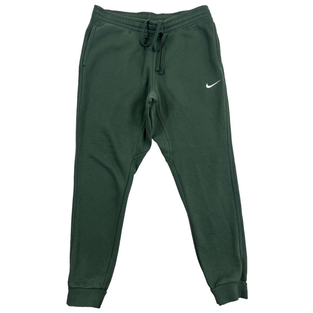 Nike Sportswear Club Fleece Joggers Green Sweatpants 826431-327 Mens Medium